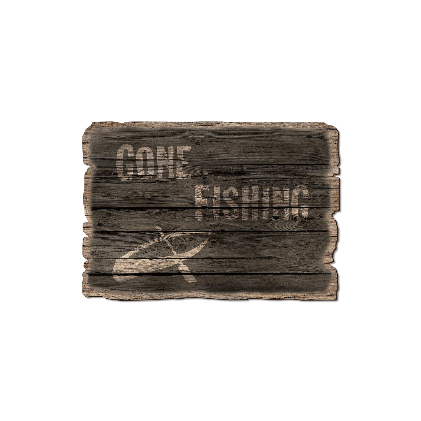 Gone Fishing - Rustic Edge Postcards & Magnets Rustic Edge Magnet (5pk // $2.80ea)