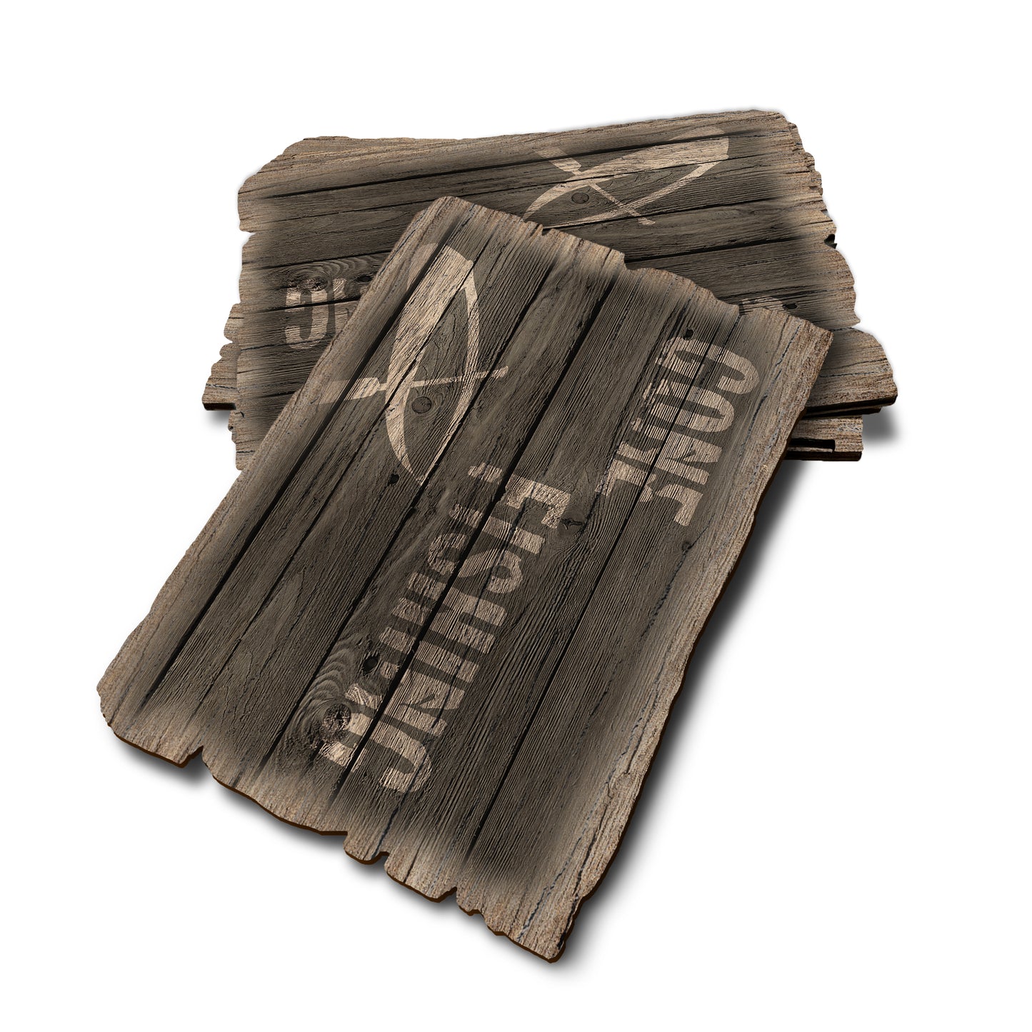 Gone Fishing - Weathered Edge Rustic Edge Postcard (5pk // $2.80ea)