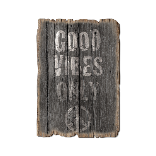 Greeting Card: Weathered Edge - Good Vibes Only