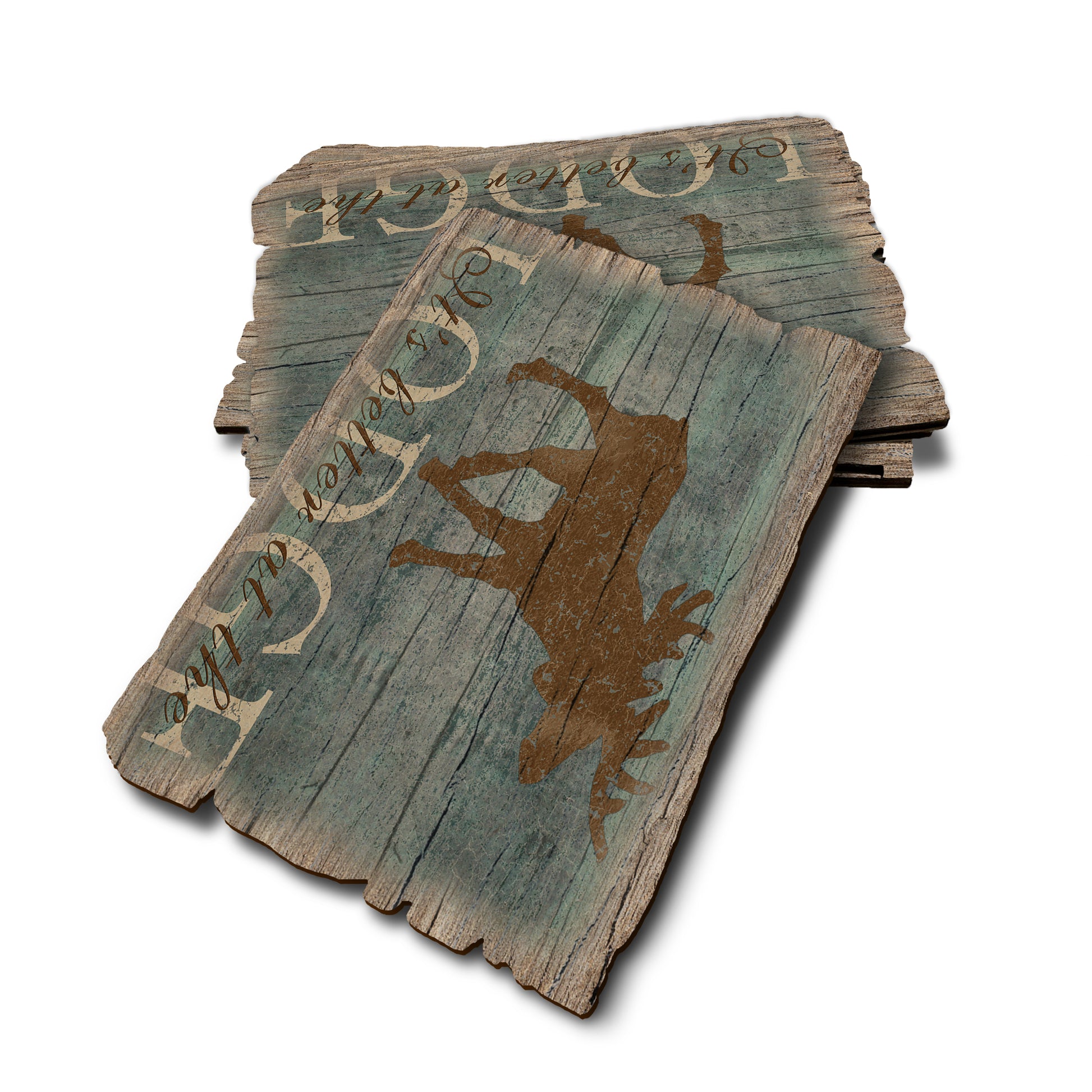 Its Better At Lodge - Weathered Edge Rustic Edge Postcard (5pk // $2.80ea)