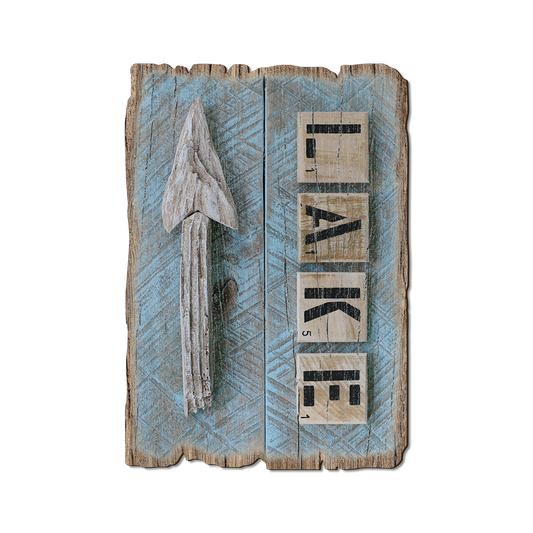 Greeting Card: Weathered Edge - Lake Arrow