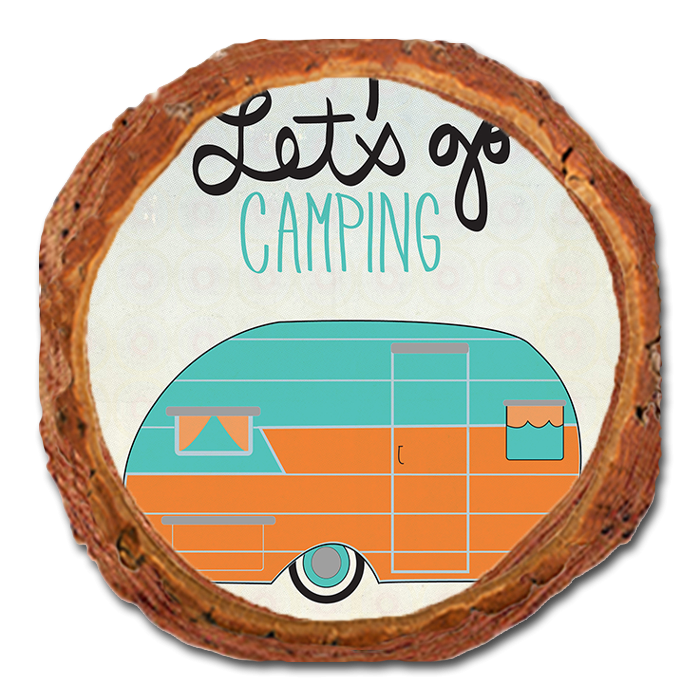 Coaster: Live Edge - Let's Go Camping (Pack of 5)
