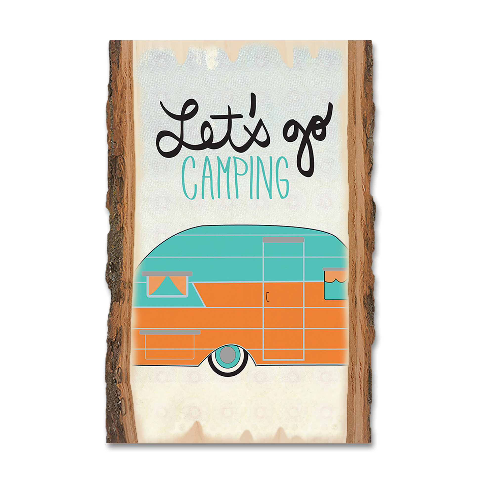 Ornament: Live Edge - Let's Go Camping