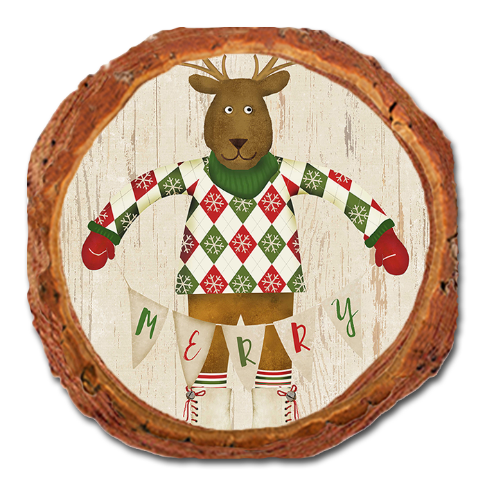 Coaster: Live Edge - Merry Reindeer