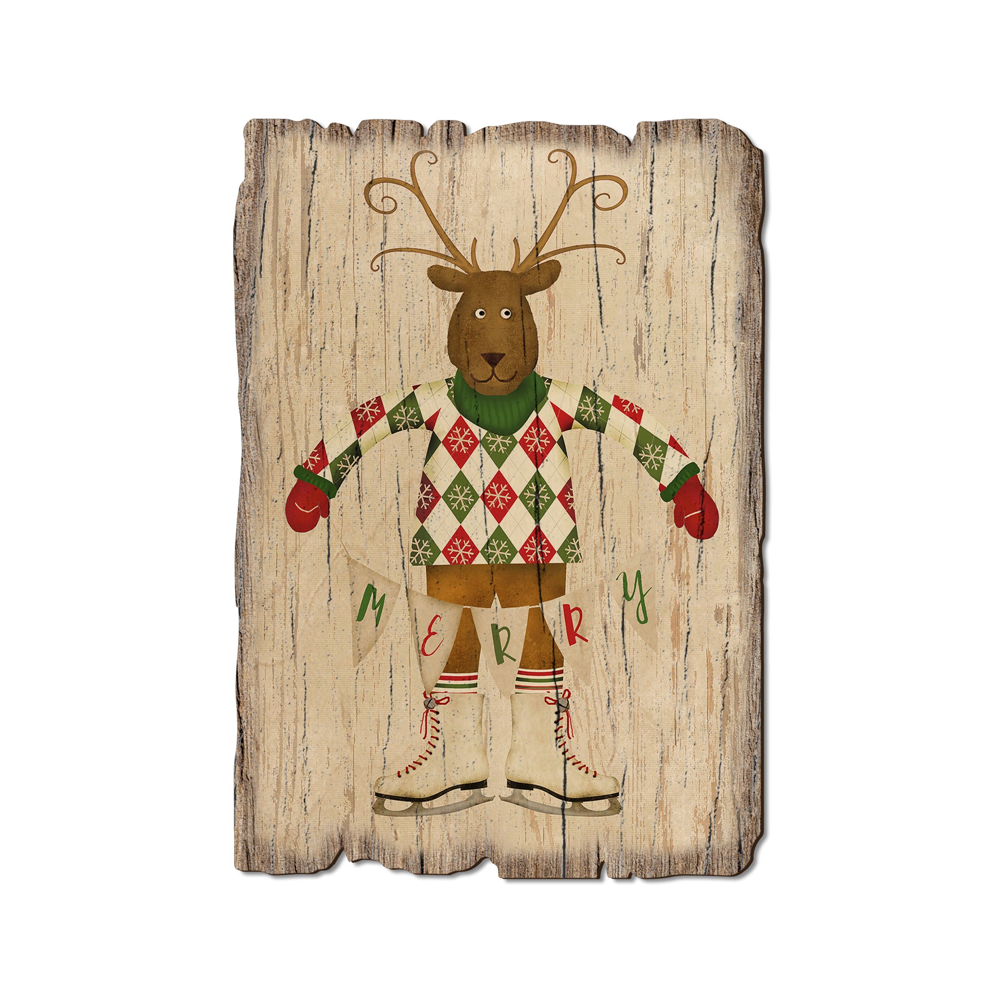 Merry Reindeer - Rustic Edge Postcards & Magnets Rustic Edge Postcard (5pk // $2.80ea)