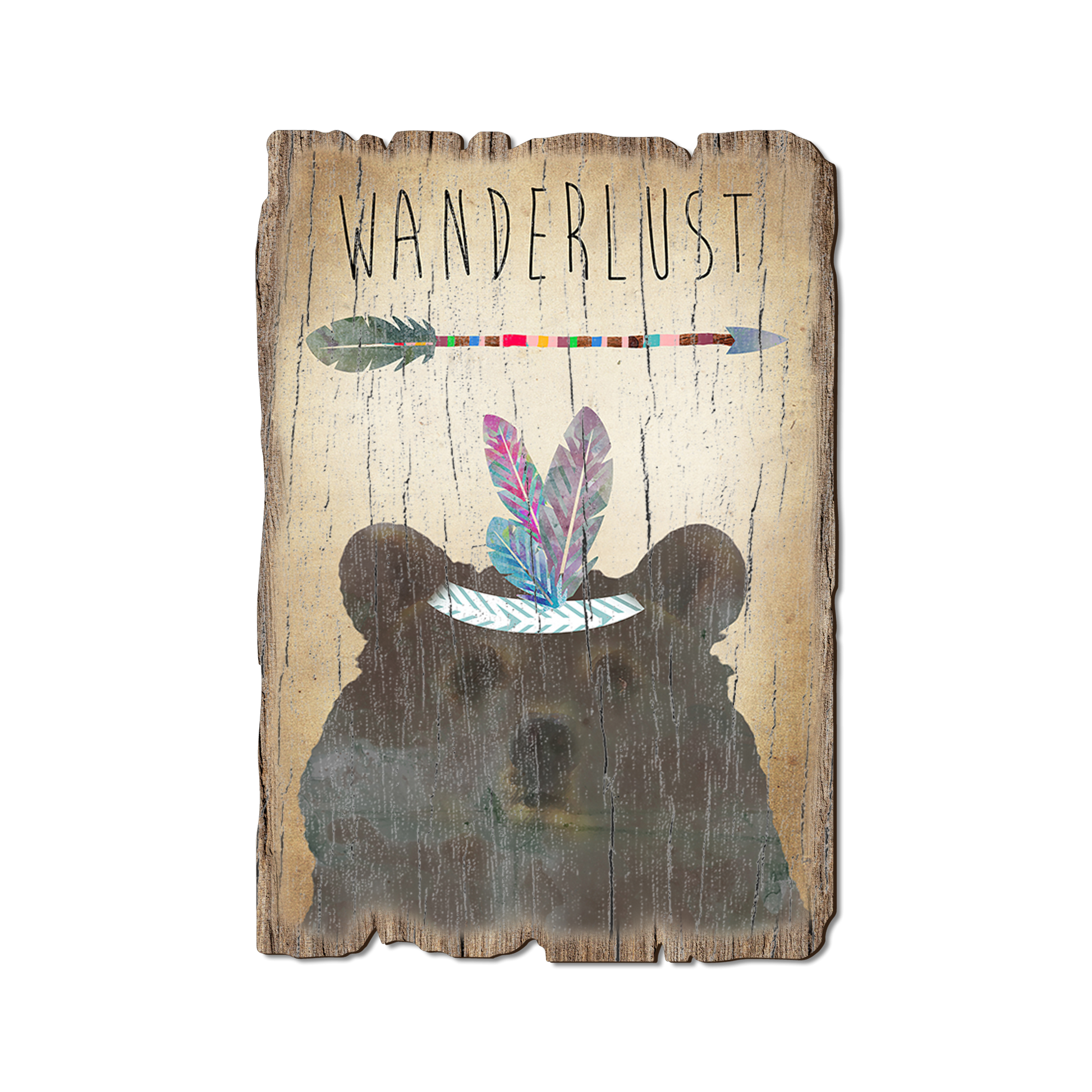 Ornament: Weathered Edge - Wanderlust (Pack of 5)