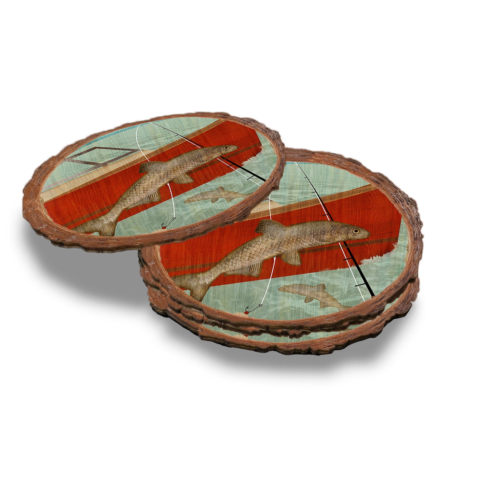 Welcome Lake - live-edge - Live Edge Live Edge Coaster (5pk // $2.80ea)