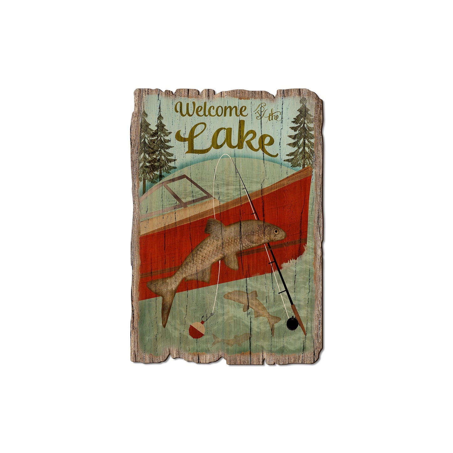 Welcome Lake - Rustic Edge Postcards & Magnets Rustic Edge Magnet (5pk // $2.80ea)