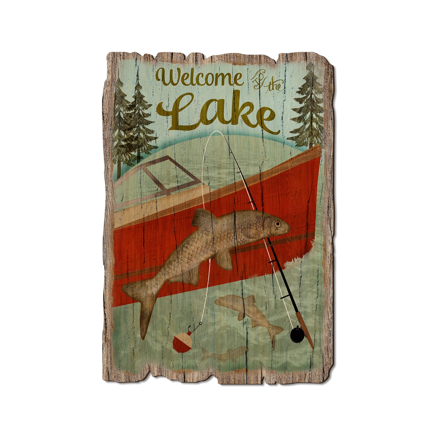 Welcome Lake - Rustic Edge Postcards & Magnets Rustic Edge Postcard (5pk // $2.80ea)