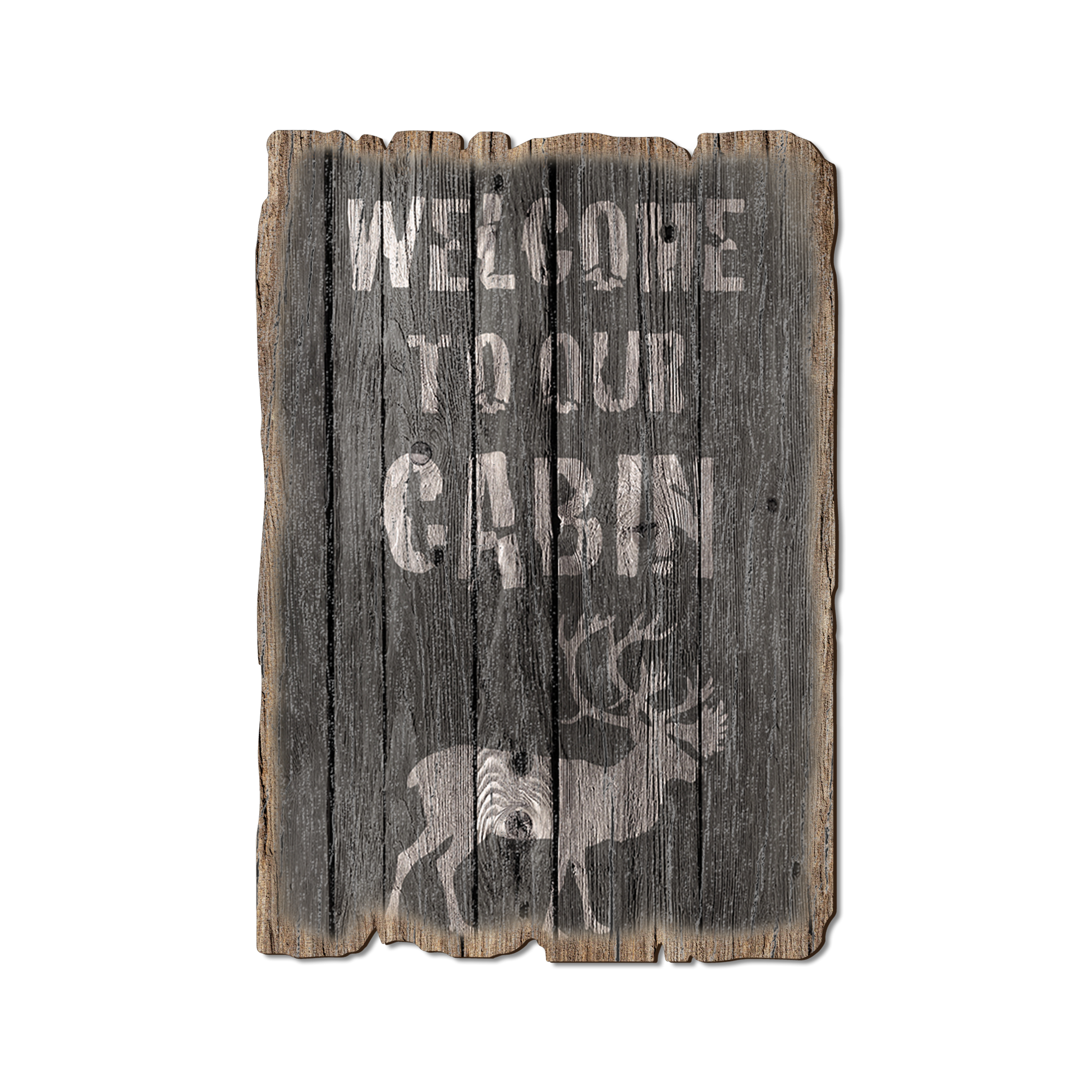 Ornament: Weathered Edge - Welcome To Our Cabin