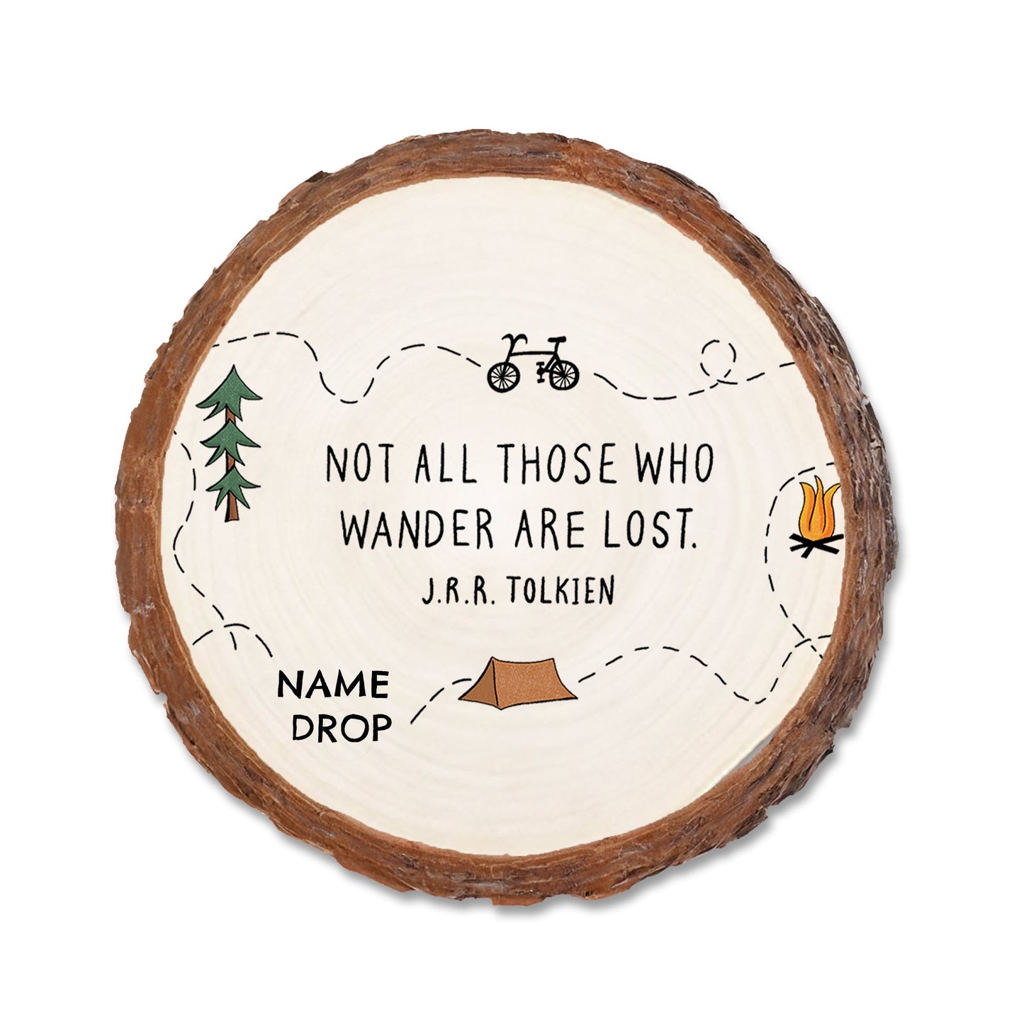 Not Lost - Live Edge Live Edge Coaster (5pk // $2.80ea)