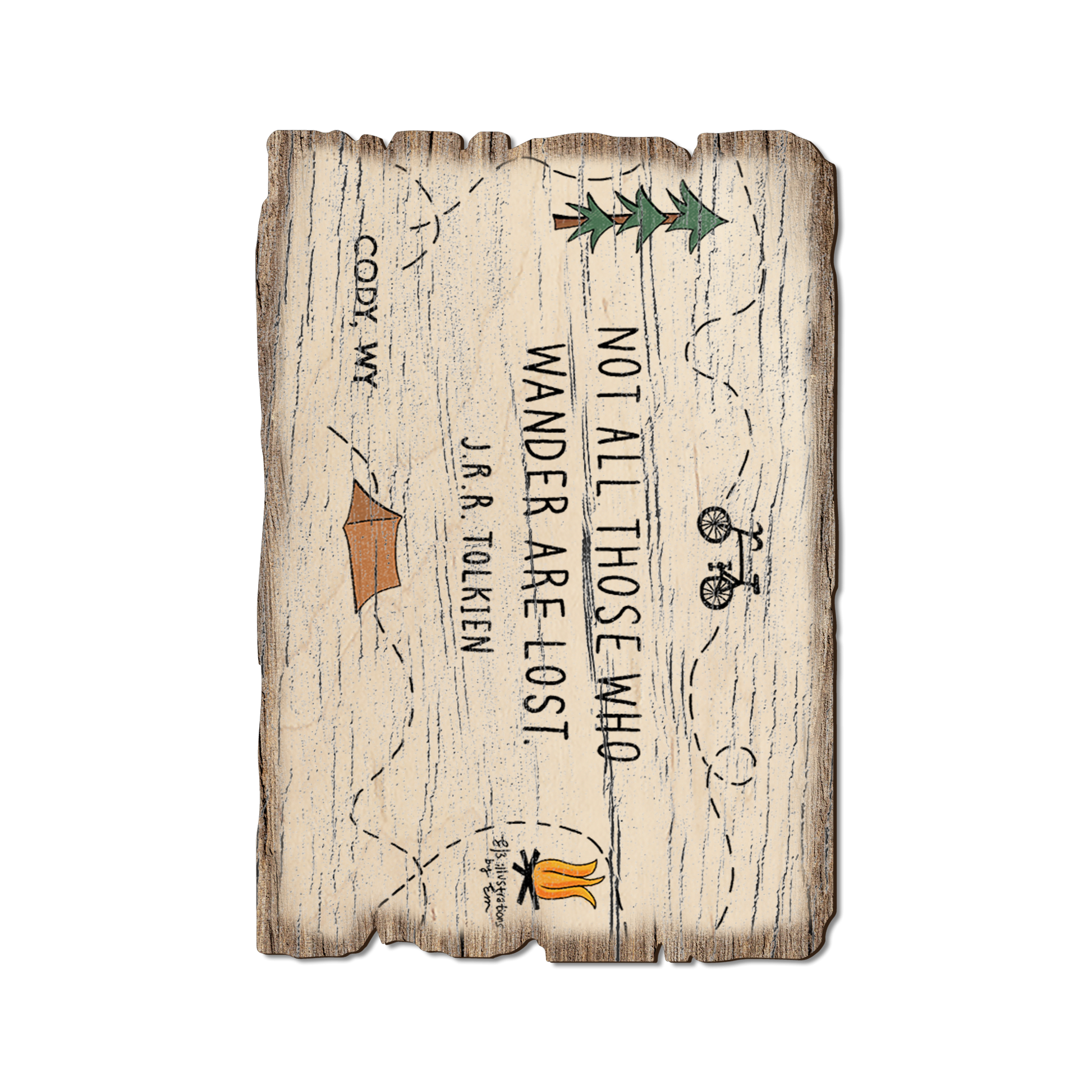 Postcard: Weathered Edge - Not Lost (Pack of 5)