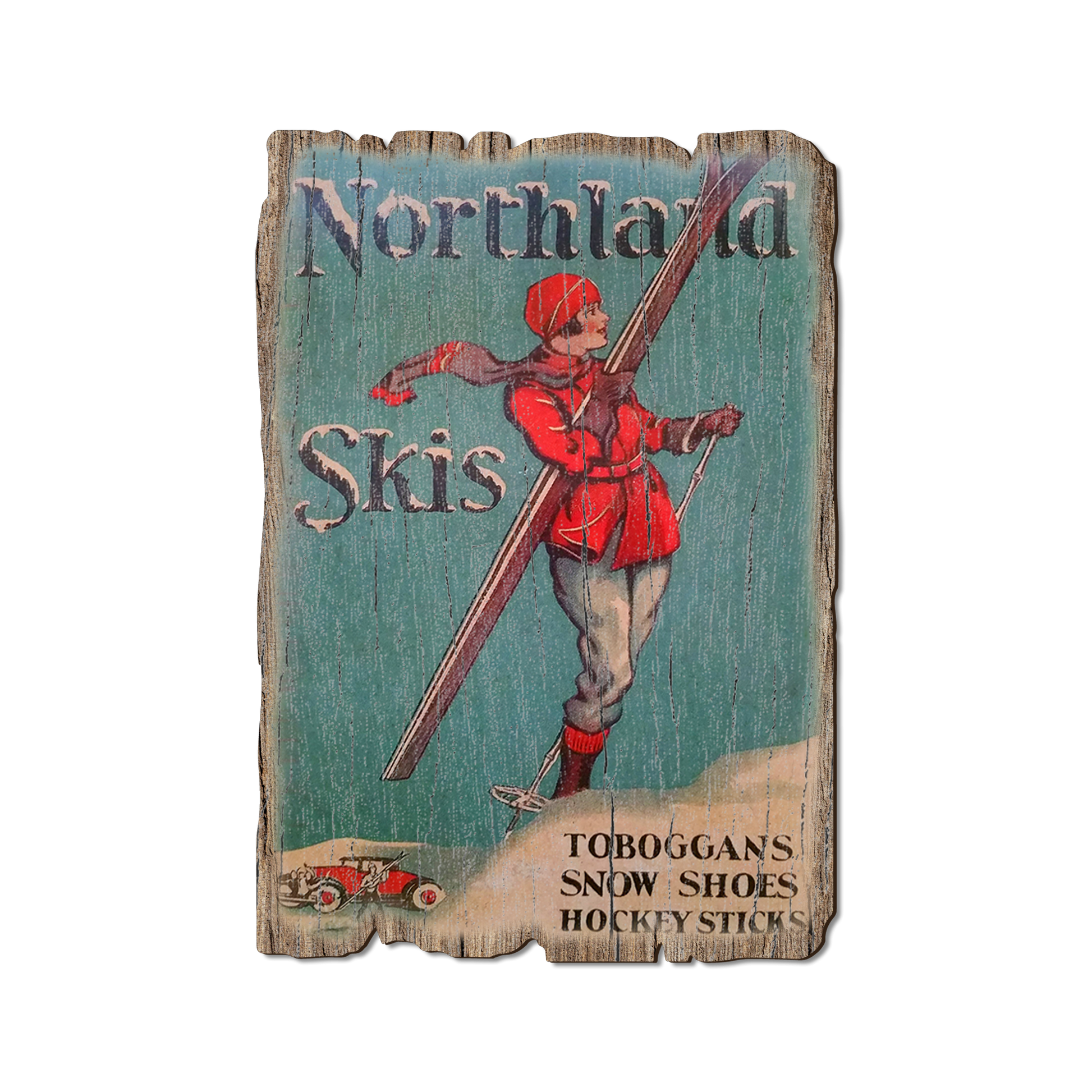 Greeting Card: Weathered Edge - Northland Skis (Pack of 5)