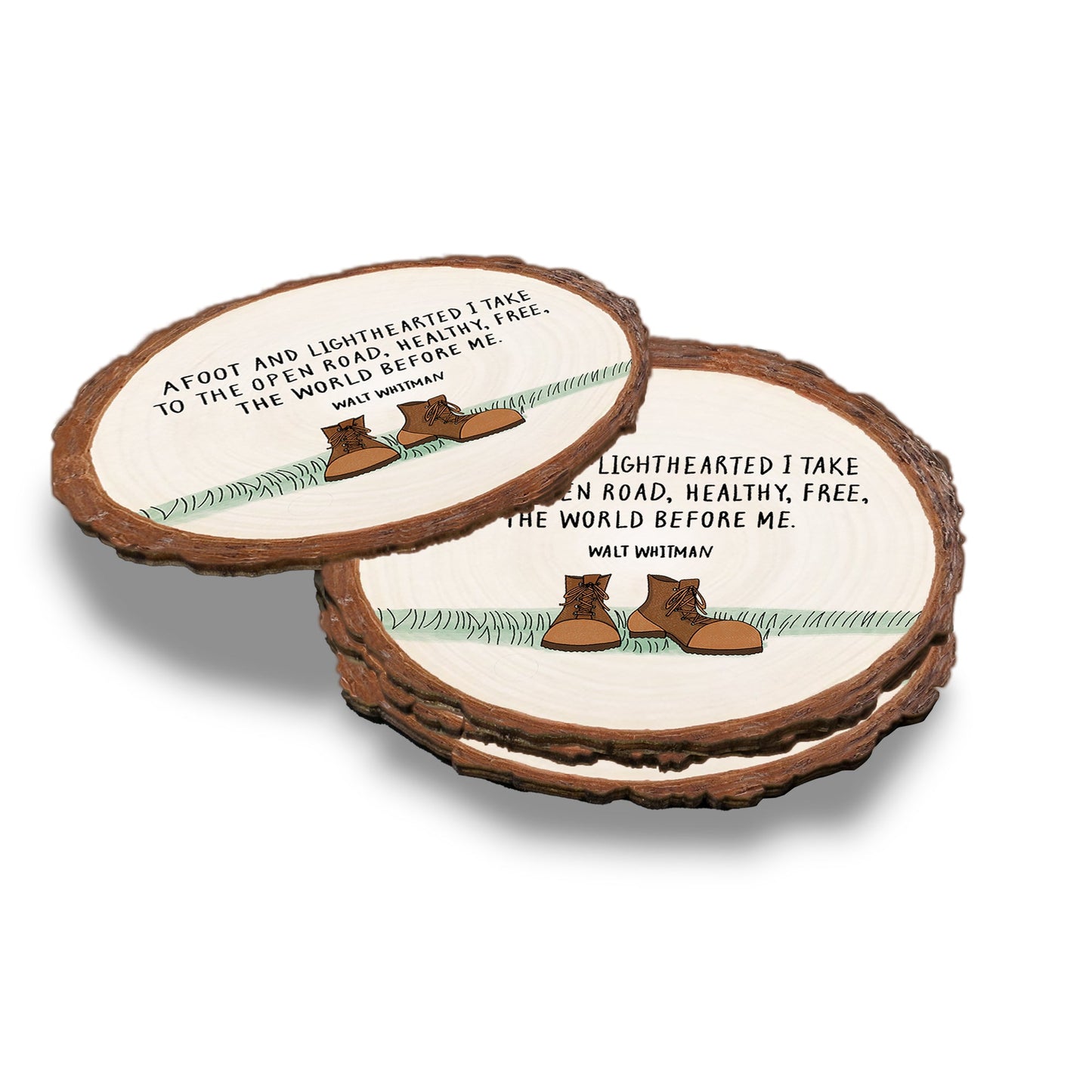 Open Road - Live Edge Live Edge Coaster (5pk // $2.80ea)