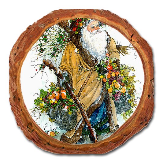 Coaster: Live Edge - Abrams' Fall Santa