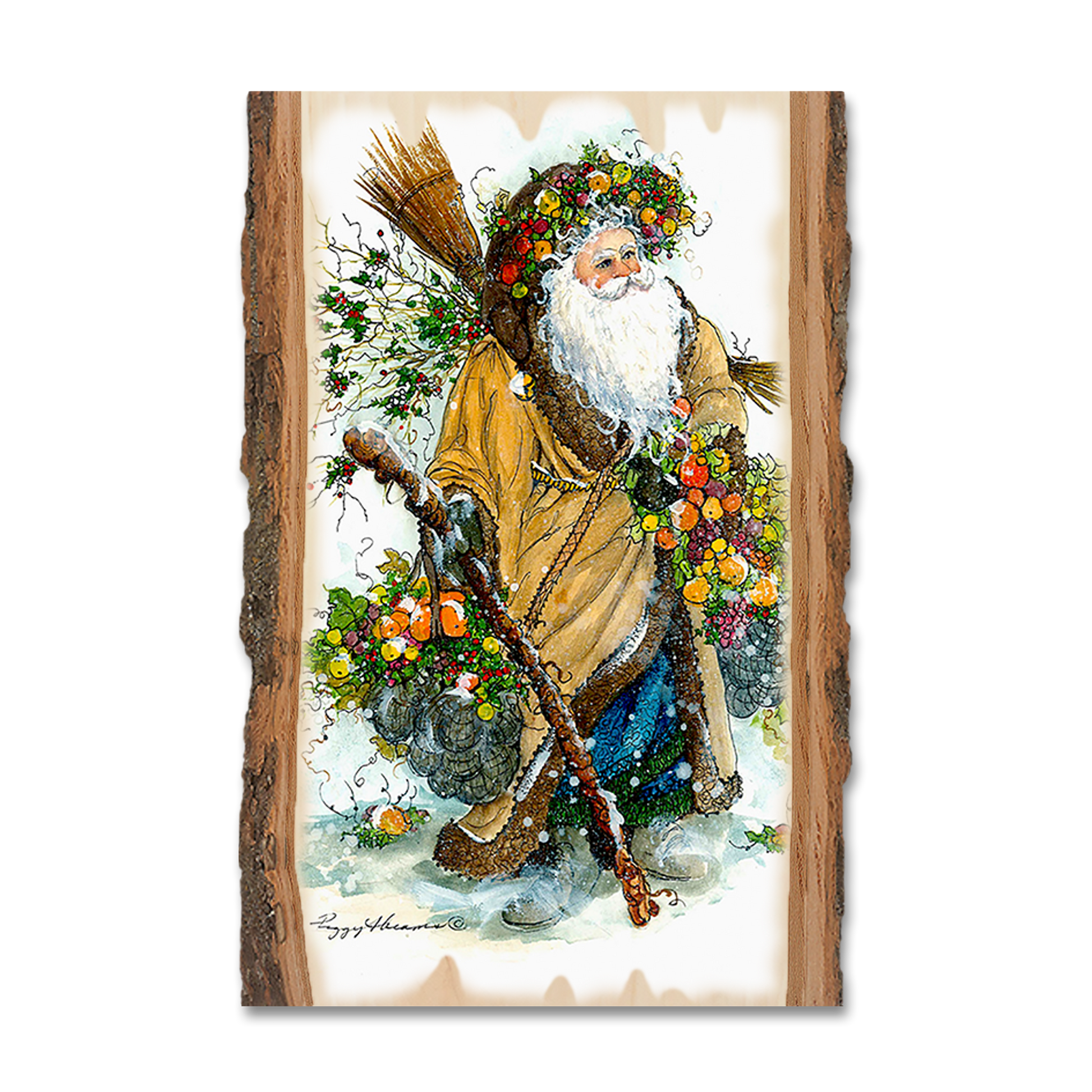 Magnet: Live Edge - Abrams' Fall Santa