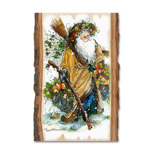Magnet: Live Edge - Abrams' Fall Santa