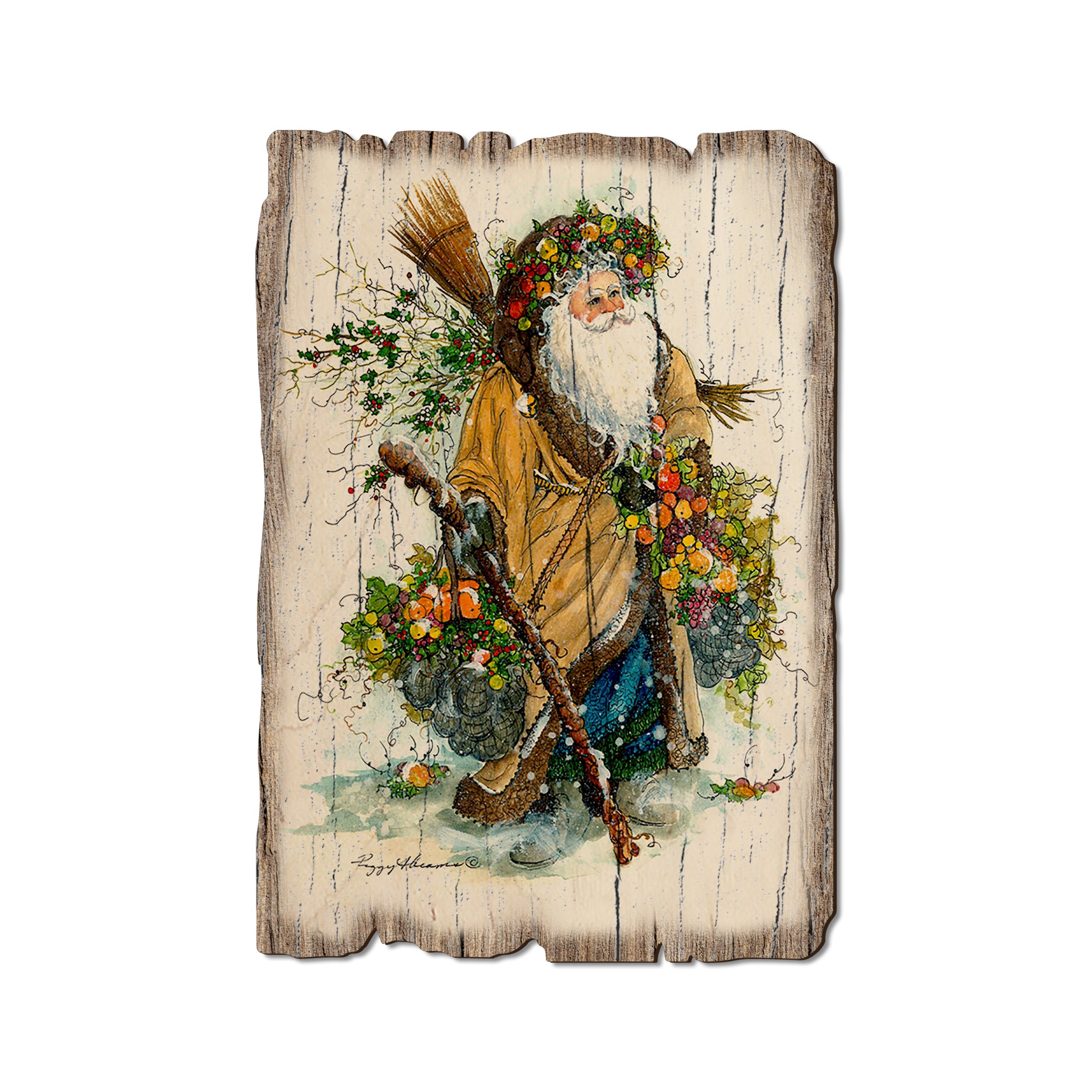 Abram's Fall Santa - Rustic Edge Postcards & Magnets Rustic Edge Postcard (5pk // $2.80ea)