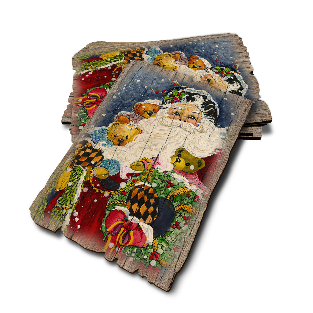 Abram's Noble Santa - Weathered Edge Rustic Edge Postcard (5pk // $2.80ea)