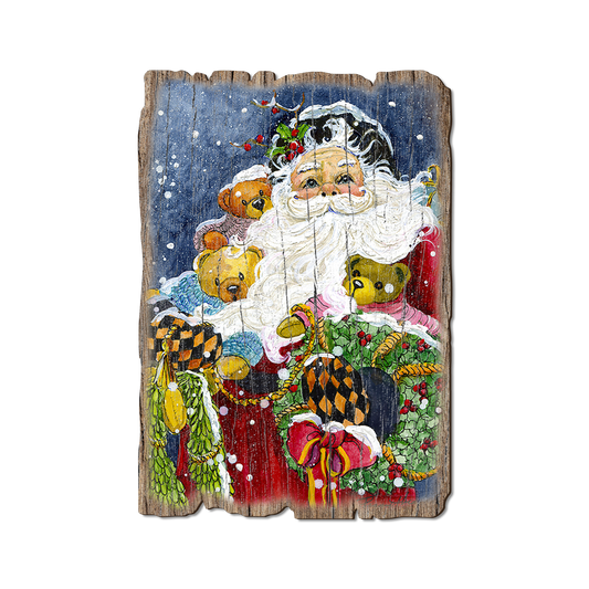 Greeting Card: Weathered Edge - Abrams' Noble Santa