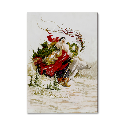 Greeting Card: Classic Edge - Abrams' Polar Santa