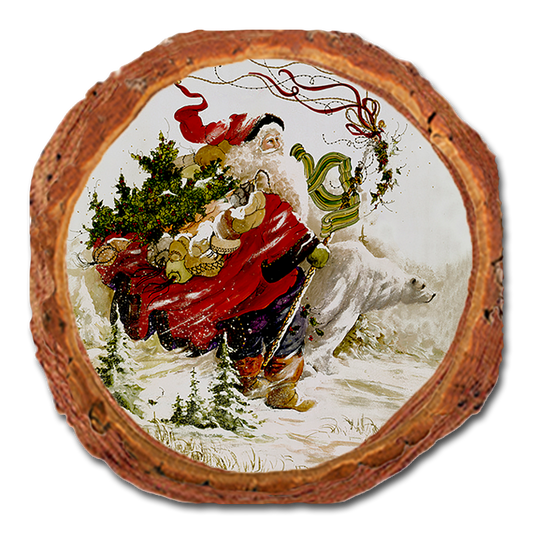 Coaster: Live Edge - Abrams' Polar Santa