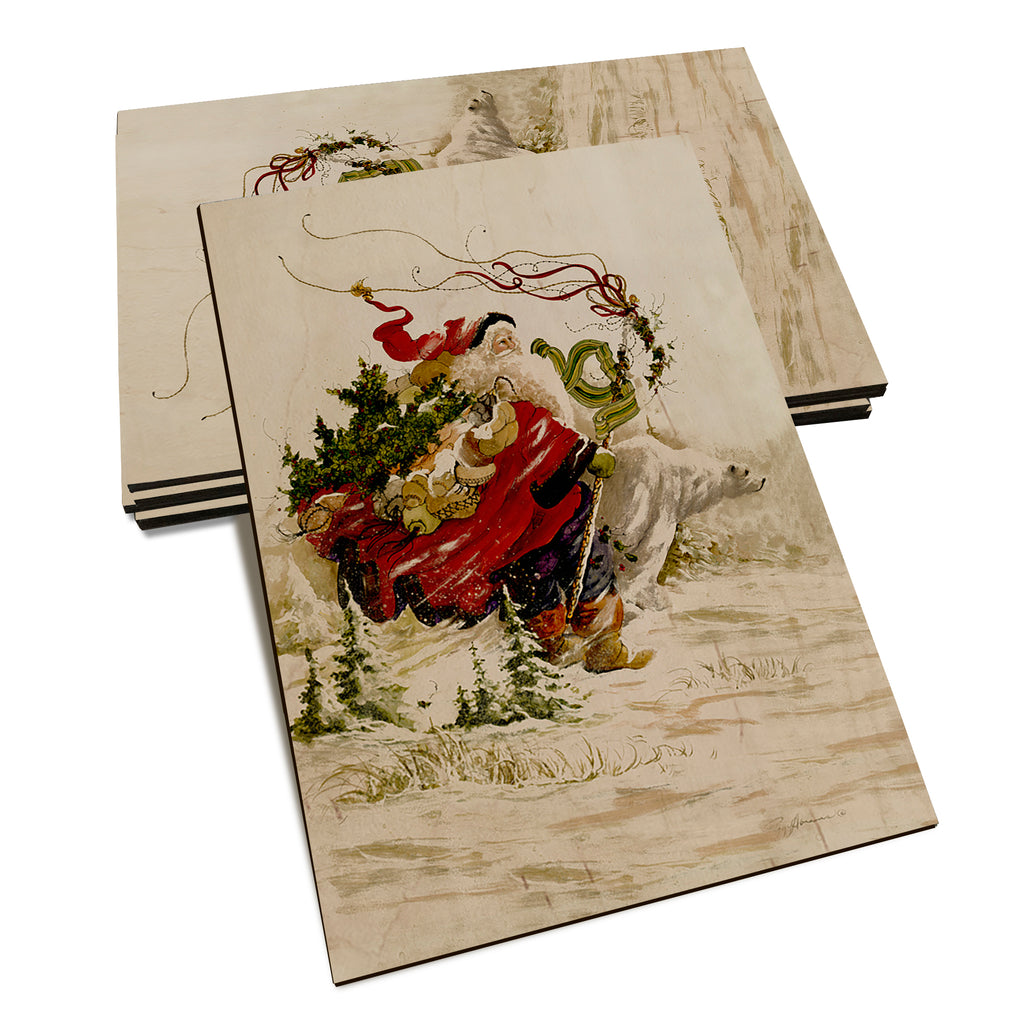Abrams' Polar Santa - Classic Edge Classic Edge Postcard (5pk // $2.80ea)