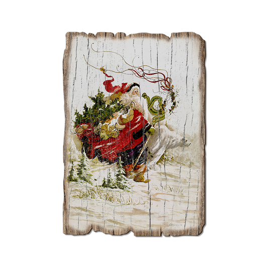 Greeting Card: Weathered Edge - Abrams' Polar Santa (Pack of 5)