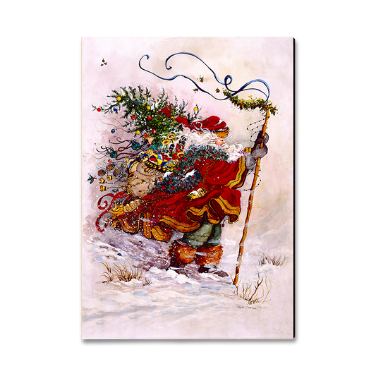 Greeting Card: Classic Edge - Abrams' Stormy Santa