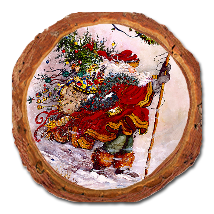 Coaster: Live Edge - Abrams' Stormy Santa