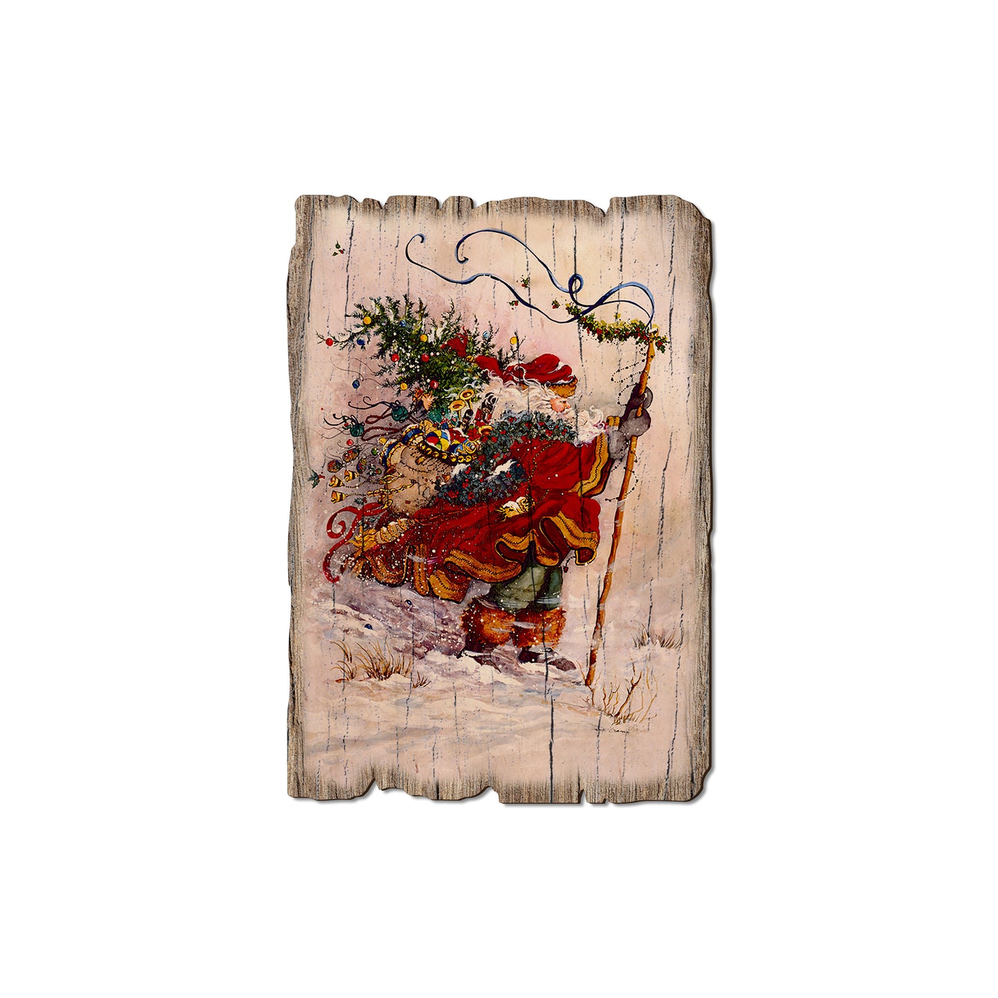 Abram's Stormy Santa - Rustic Edge Postcards & Magnets Rustic Edge Magnet (5pk // $2.80ea)