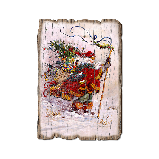 Greeting Card: Weathered Edge - Abrams' Stormy Santa