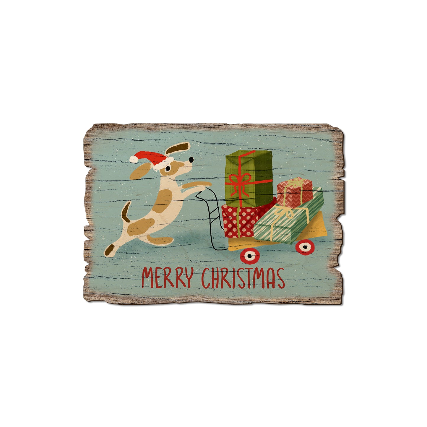 Puppy Package Pusher - Rustic Edge Postcards & Magnets Rustic Edge Magnet (5pk // $2.80ea)