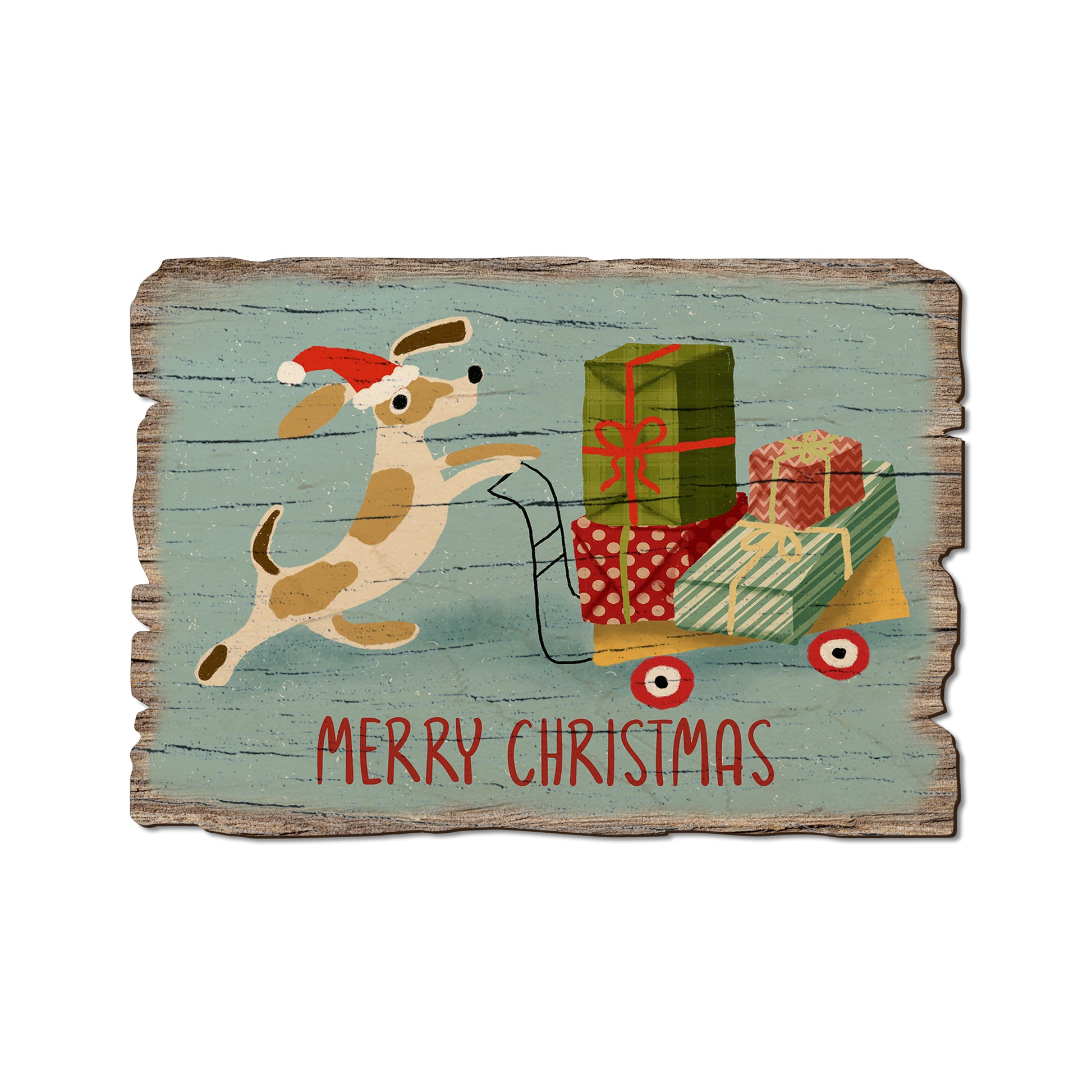 Puppy Package Pusher - Rustic Edge Postcards & Magnets Rustic Edge Postcard (5pk // $2.80ea)