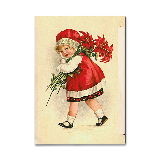 Greeting Card: Classic Edge - Red Girl