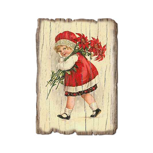Greeting Card: Weathered Edge - Red Girl (Pack of 5)