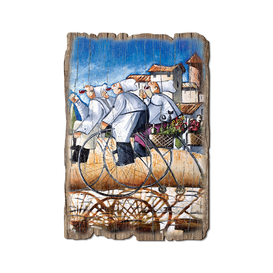 Greeting Card: Weathered Edge - West's Baker Bikes