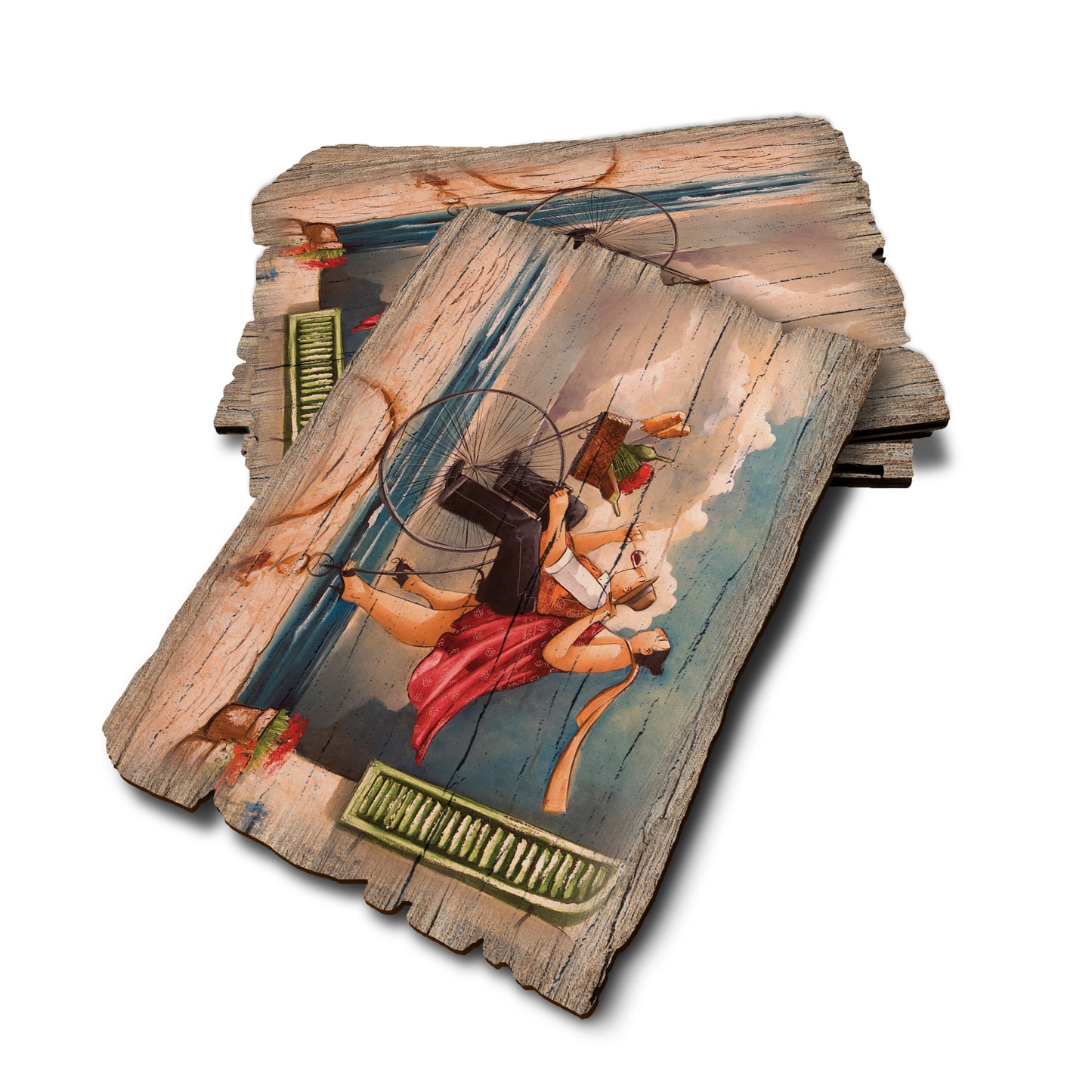 West's Built For Two - Weathered Edge Rustic Edge Postcard (5pk // $2.80ea)