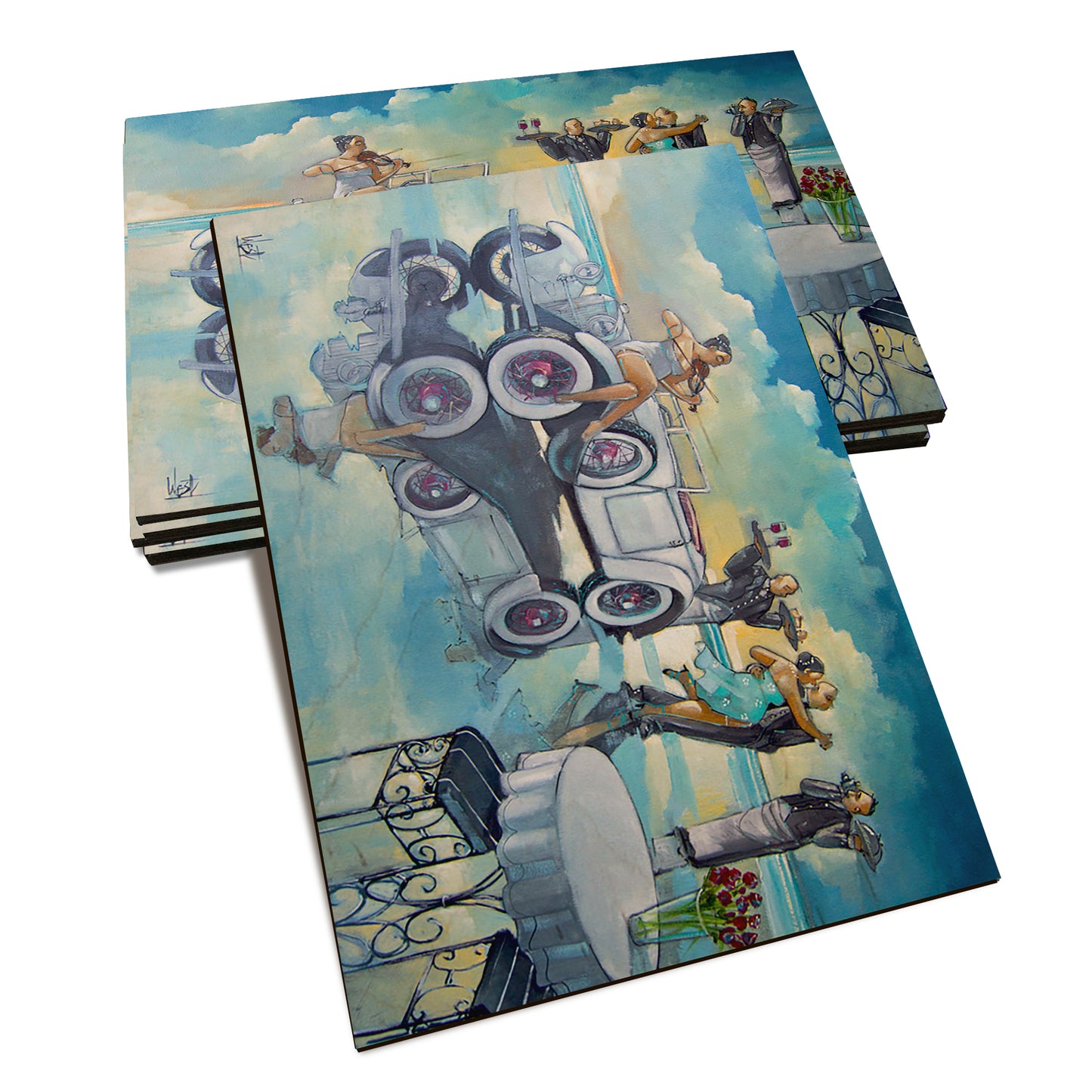 West's Beach Party - Classic Edge Classic Edge Postcard (5pk // $2.80ea)