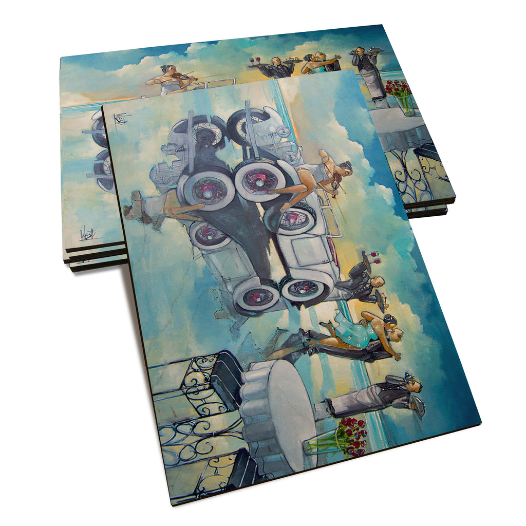 West's Beach Party - Classic Edge Classic Edge Postcard (5pk // $2.80ea)