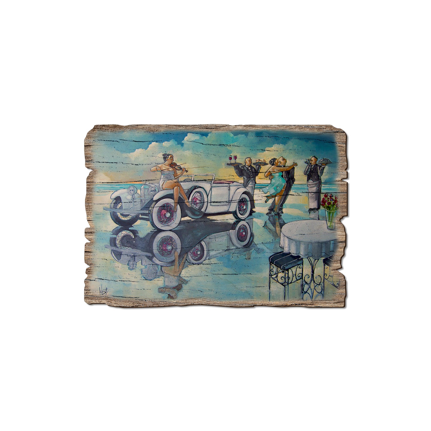 West's Beach Party - Rustic Edge Postcards & Magnets Rustic Edge Magnet (5pk // $2.80ea)