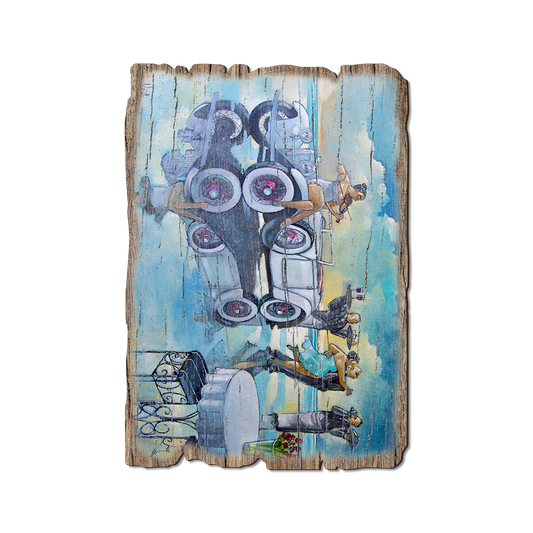 Greeting Card: Weathered Edge - West's Beach Party