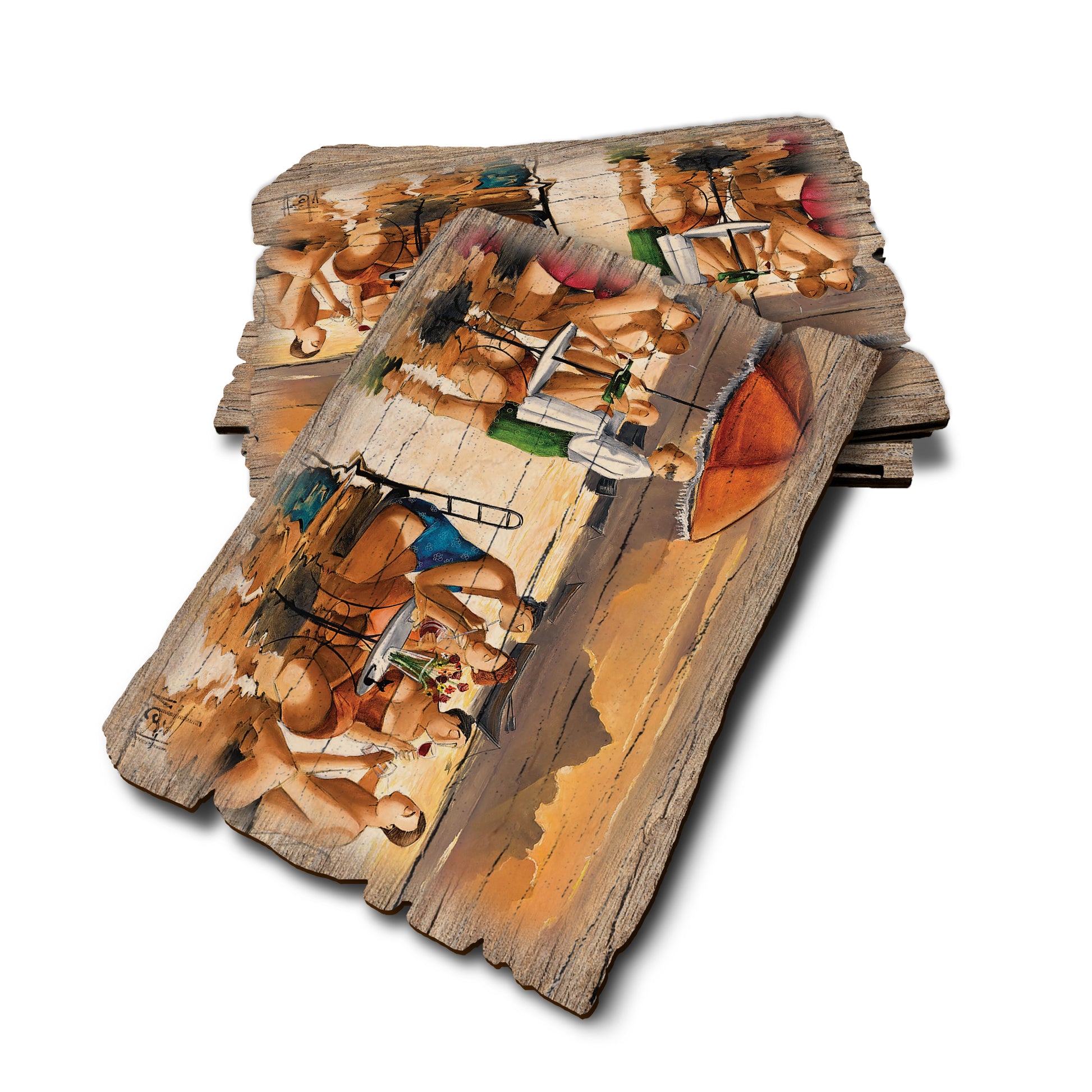West's Beating The Heat - Weathered Edge Rustic Edge Postcard (5pk // $2.80ea)