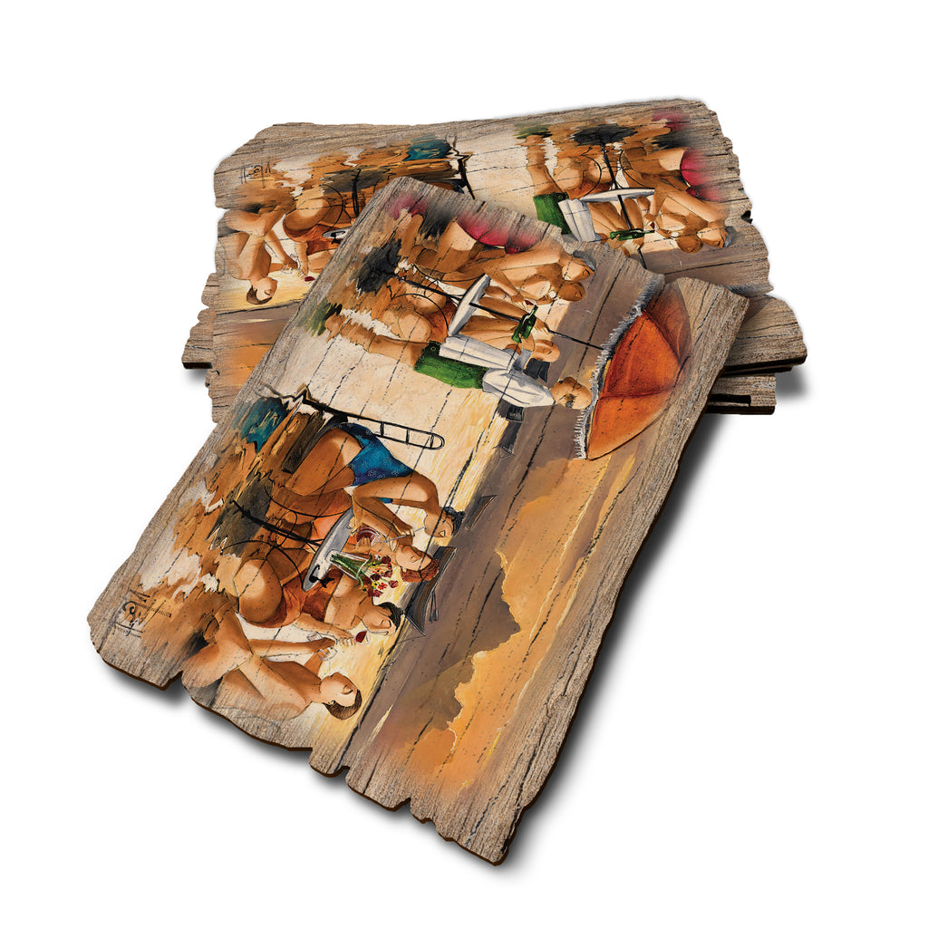 West's Beating The Heat - Weathered Edge Rustic Edge Postcard (5pk // $2.80ea)