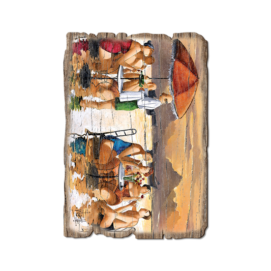 Greeting Card: Weathered Edge - West's Beating The Heat