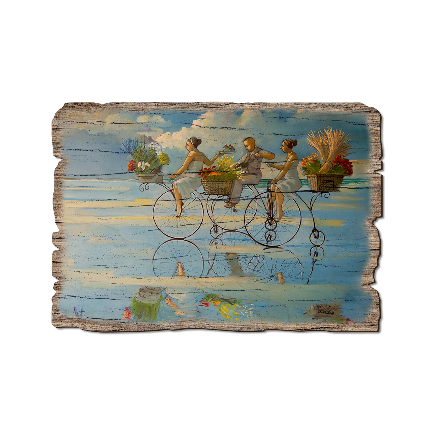 West's Big Wheel Beach - Rustic Edge Postcards & Magnets Rustic Edge Postcard (5pk // $2.80ea)