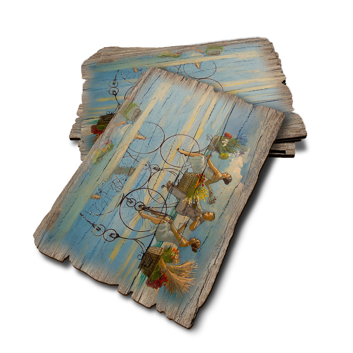 West's Big Wheel Beach - Weathered Edge Rustic Edge Postcard (5pk // $2.80ea)