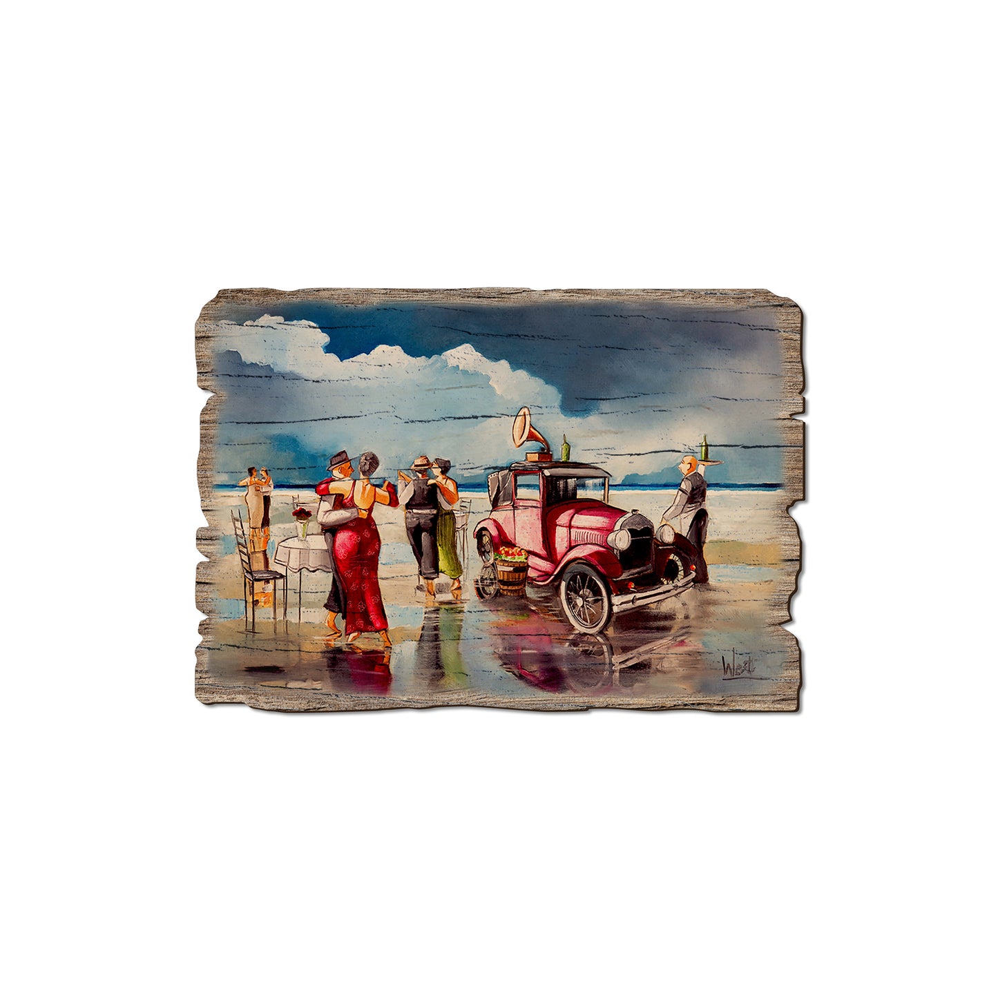 West's Dance Party - Rustic Edge Postcards & Magnets Rustic Edge Magnet (5pk // $2.80ea)