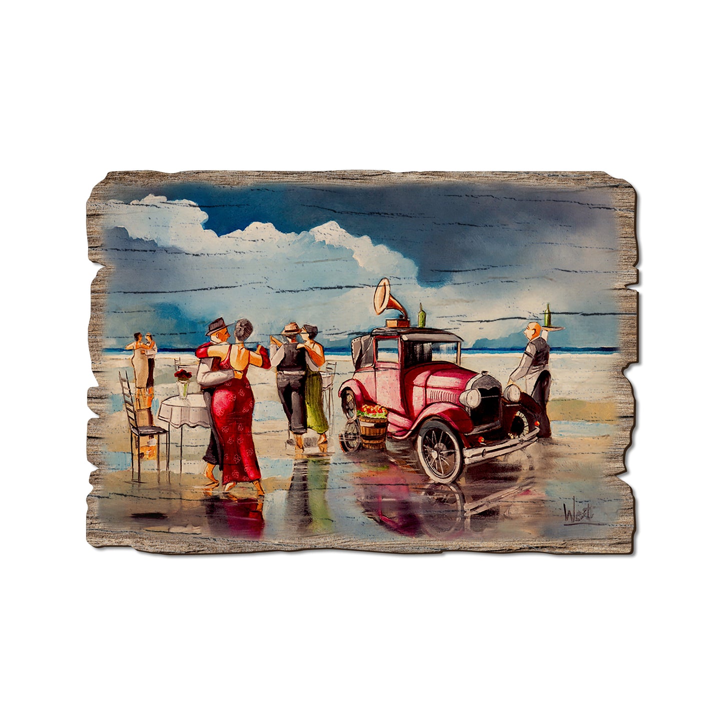 West's Dance Party - Rustic Edge Postcards & Magnets Rustic Edge Postcard (5pk // $2.80ea)