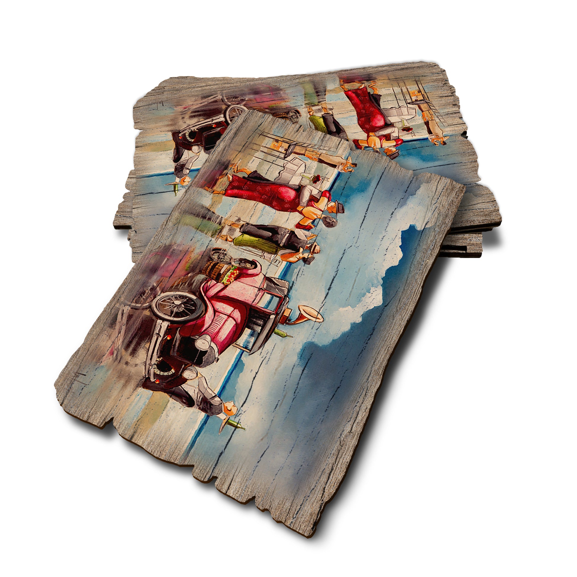 West's Dance Party - Weathered Edge Rustic Edge Postcard (5pk // $2.80ea)
